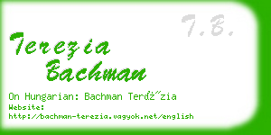 terezia bachman business card